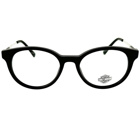 Harley Davidson HD0144T Unisex Plastic Eyeglass Frame 002 Matte Black 49-18 - Picture 3 of 5